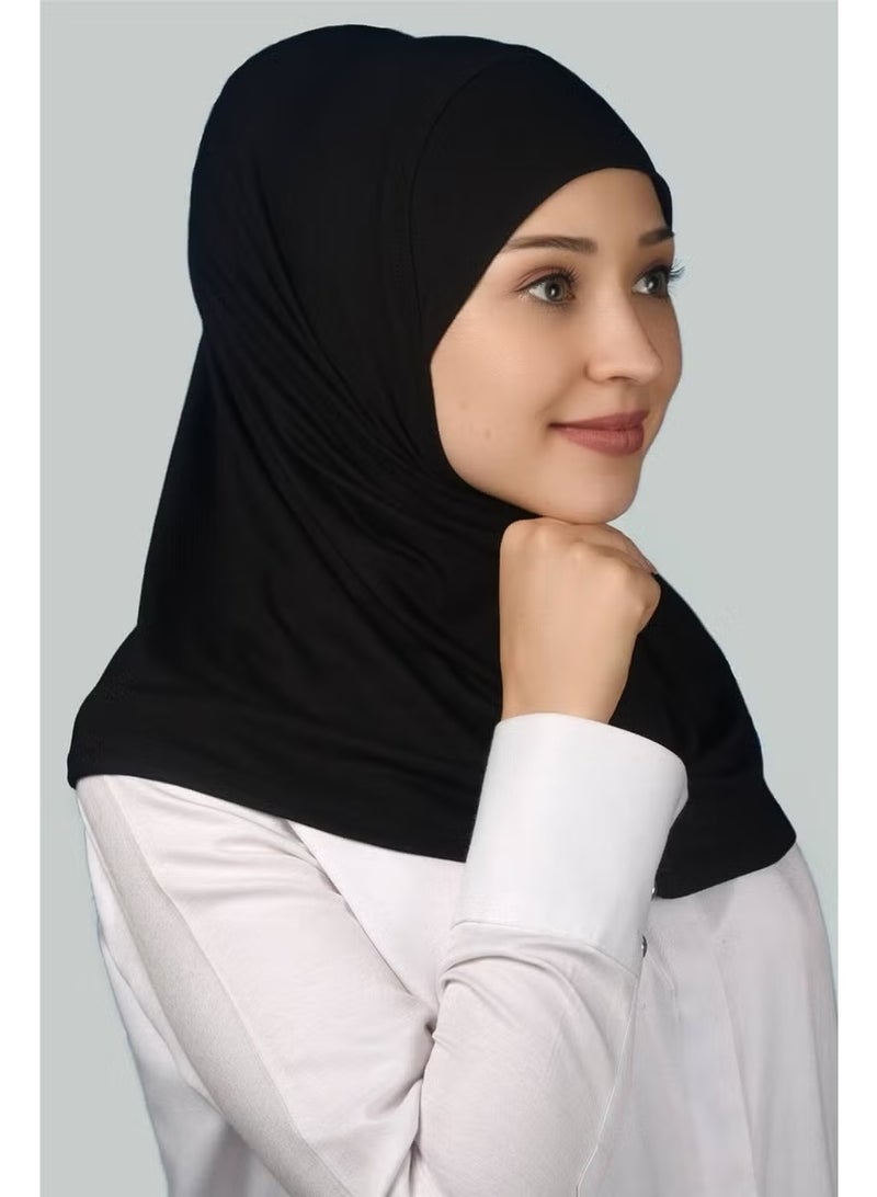 Altobeh Ready-made Hijab Practical Scarf Hijab Hijab - Prayer Cover - Black - Image 1
